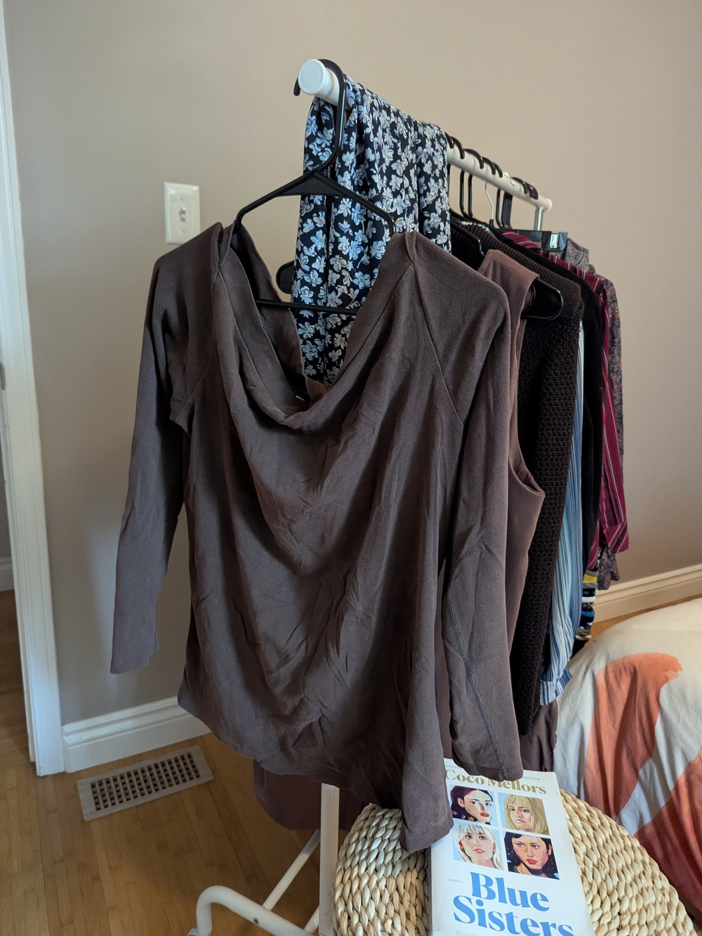 Vintage Cowl Neck Long-Sleeve Sweater